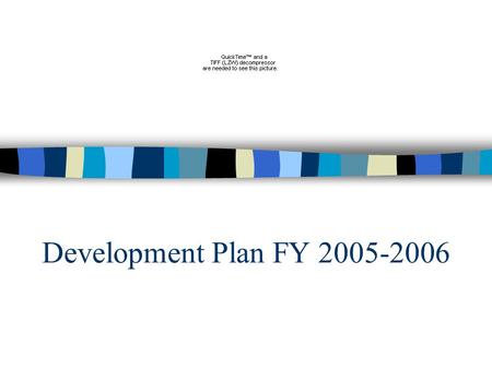 Development Plan FY 2005-2006. Plan Overview - 7 Components Individual Donor Development Corporate Giving Events Foundation Grants Government/Research.