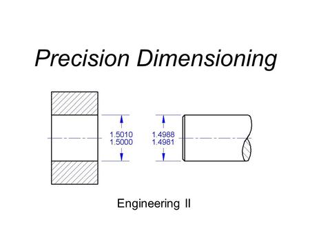 Precision Dimensioning