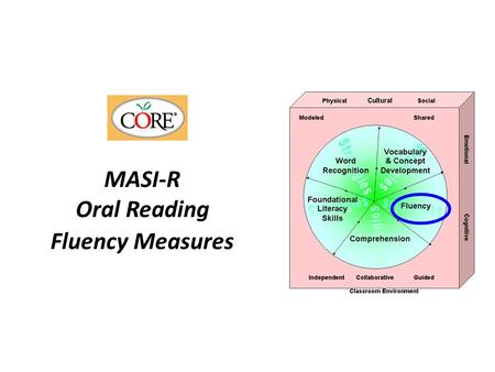 MASI-R Oral Reading Fluency Measures