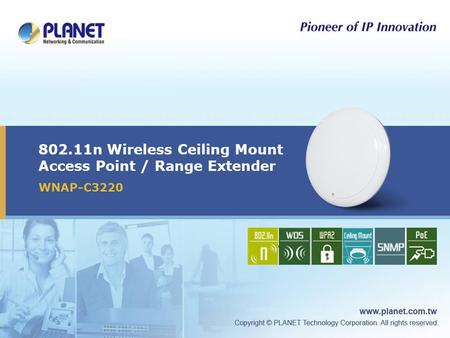 802.11n Wireless Ceiling Mount Access Point / Range Extender