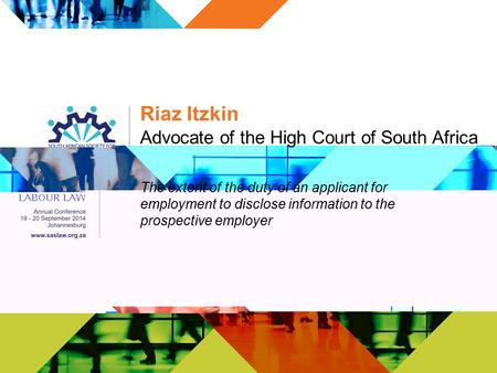 Advocate of the High Court of South Africa