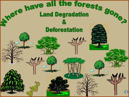 TARGET GROUP Classes: IX - XII Ages: 13 -18 The GENERAL OBJECTIVE of this presentation is to provide an overview of the problem of LAND DEGRADATION with.