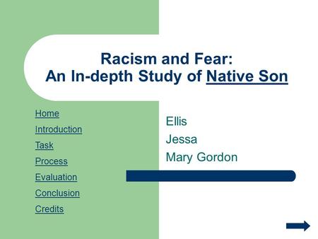 Racism and Fear: An In-depth Study of Native Son