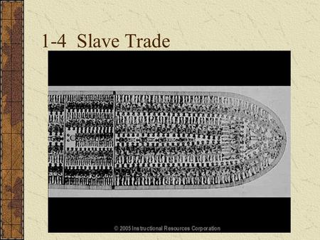 1-4 Slave Trade. Sec. 1.4 Atlantic Slave Trade Both the English and the French established colonies on Caribbean islands. At first, European Colonist.
