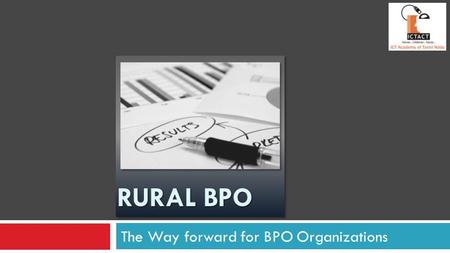 The Way forward for BPO Organizations
