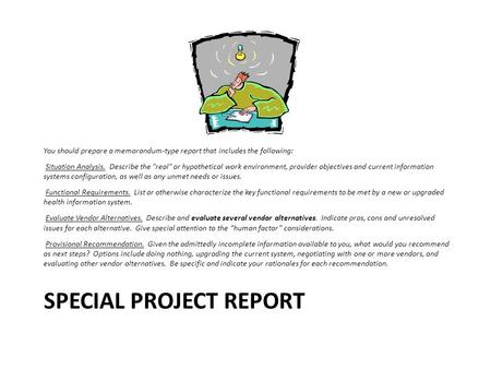 Special Project Report