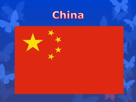 China officially the People's Republic of China, is a sovereign state located in East Asia. It is the world's most populous country, with a population.