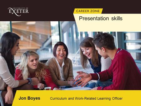 Jon Boyes Curriculum and Work-Related Learning Officer Presentation skills.