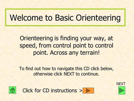 Welcome to Basic Orienteering