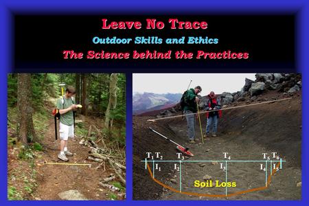 Leave No Trace Outdoor Skills and Ethics The Science behind the Practices T2T2T2T2 T3T3T3T3 T5T5T5T5 I2I2I2I2 I3I3I3I3 I4I4I4I4 I1I1I1I1 T4T4T4T4 I5I5I5I5.