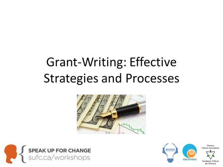 Grant-Writing: Effective Strategies and Processes.