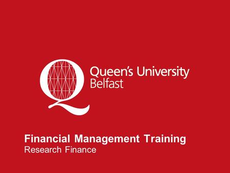 1 Financial Management Training Research Finance.