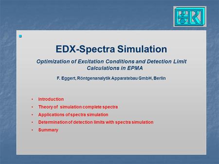EDX-Spectra Simulation