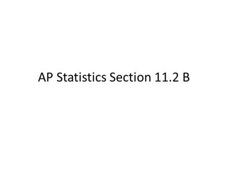 AP Statistics Section 11.2 B. A 95% confidence interval captures the true value of in 95% of all samples. If we are 95% confident that the true lies in.
