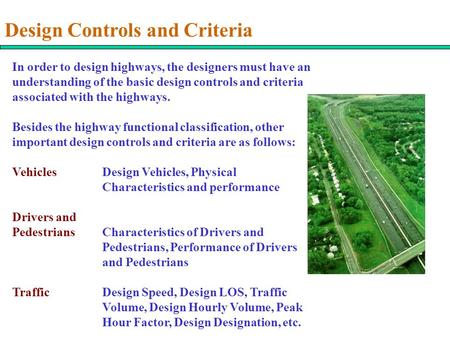 Design Controls and Criteria