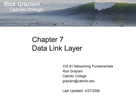 Chapter 7 Data Link Layer