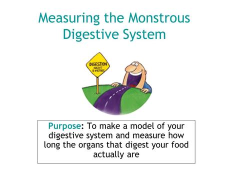Measuring the Monstrous Digestive System