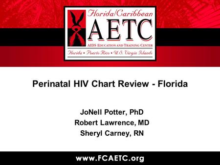 Perinatal HIV Chart Review - Florida