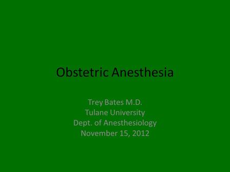 Dept. of Anesthesiology