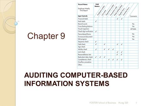 AUDITING COMPUTER-BASED INFORMATION SYSTEMS