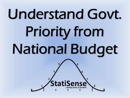 Understand Govt. Priority from National Budget.