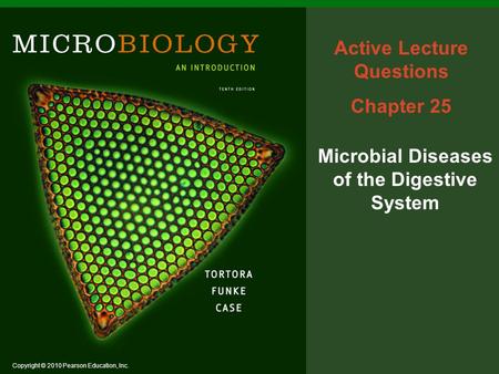 Active Lecture Questions Microbial Diseases of the Digestive System