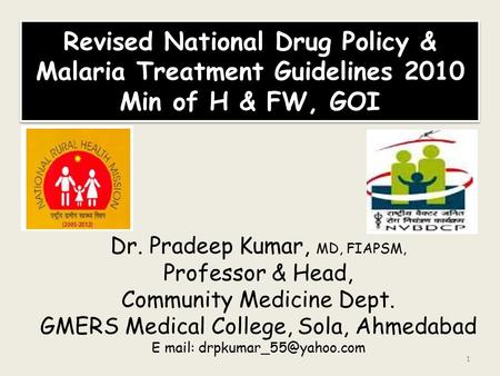 Dr. Pradeep Kumar, MD, FIAPSM, Professor & Head,
