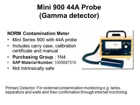 Mini A Probe (Gamma detector)