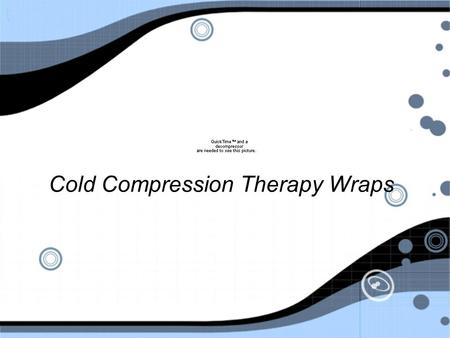 Cold Compression Therapy Wraps. TREATMENT FOR SOFT TISSUE INJURIES RESTELEVATIONICECOMPRESSION REDUCES SOFT TISSUE INFLAMMATION REDUCES PAININCREASES.