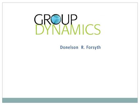 1 Introduction to Group Dynamics Group dynamics are the influential actions, processes, and changes that occur within and between groups. Groups come.