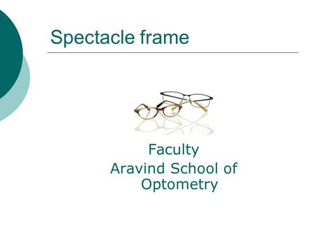 Aravind School of Optometry