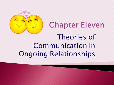 Theories of Communication in Ongoing Relationships