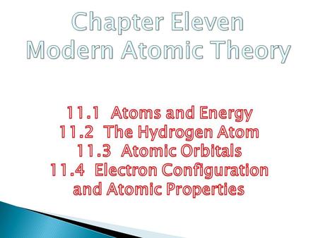 1. To describe Rutherford’s model of the atom 2. To explore the nature of electromagnetic radiation 3. To see how atoms emit light 11.1 Objectives.