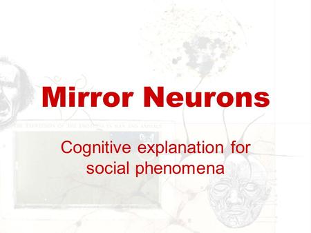 Cognitive explanation for social phenomena