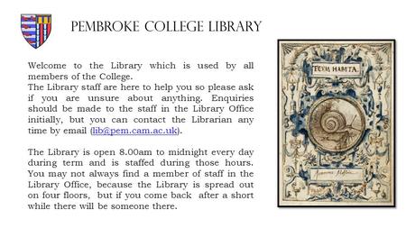 Welcome to the Library which is used by all members of the College. The Library staff are here to help you so please ask if you are unsure about anything.