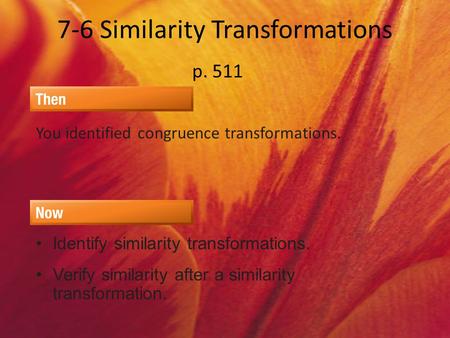 7-6 Similarity Transformations