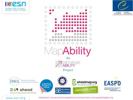 MapAbility| International ExchangeAbility Coordinators Team | An Project.