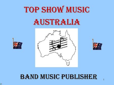 1 BAND MUSIC PUBLISHER BAND MUSIC PUBLISHER TOP SHOW MUSIC AUSTRALIA TOP SHOW MUSIC AUSTRALIA.