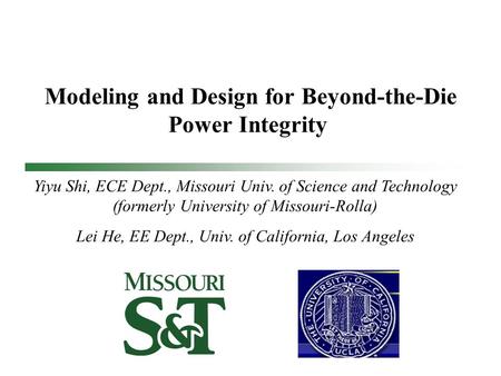 Modeling and Design for Beyond-the-Die Power Integrity