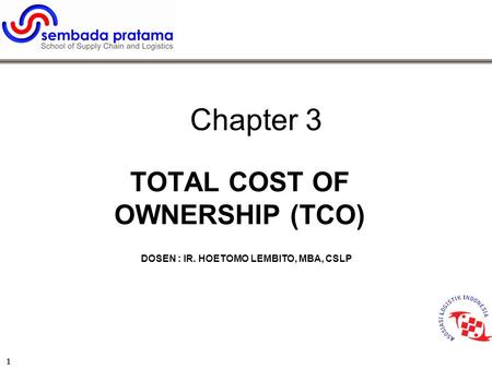 TOTAL COST OF OWNERSHIP (TCO)