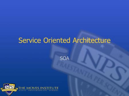 Service Oriented Architecture SOA. SOA has been the New New Thing for the last few years in enterprise software As with everything that gains visibility.