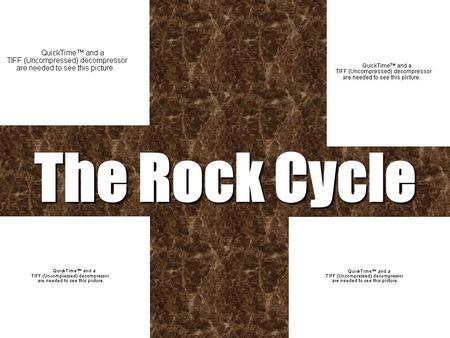 The Rock Cycle. THE ROCK CYCLE Rocks are constantly being formed, worn down and then formed again. This is known as the Rock Cycle It takes thousands.