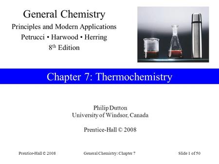 Chapter 7: Thermochemistry