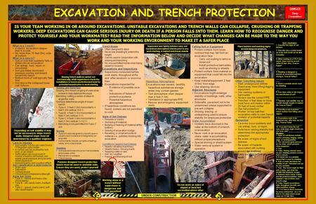 EXCAVATION AND TRENCH PROTECTION