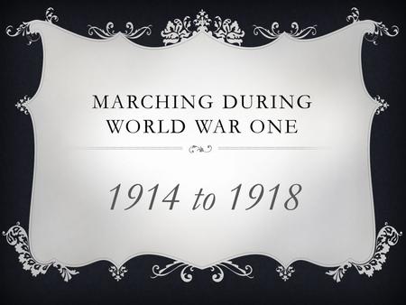 MARCHING DURING WORLD WAR ONE 1914 to 1918. MEN FROM ALL OVER THE UK SIGNED UP TO BE SOLDIERS.