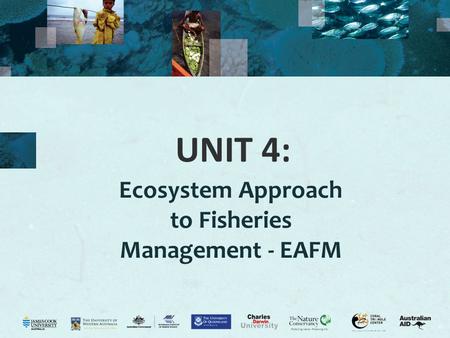 UNIT 4: Ecosystem Approach to Fisheries Management - EAFM.