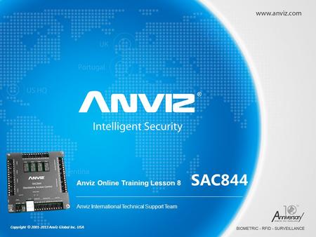 SAC844 Anviz Online Training Lesson 8