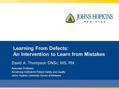 Learning From Defects: An Intervention to Learn from Mistakes
