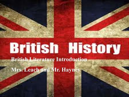 British Literature Introduction
