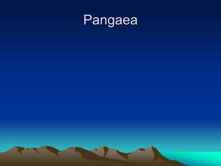Pangaea.
